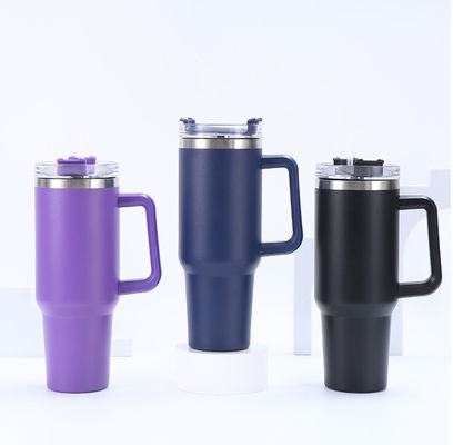 Vehicle Mounted Stainless Vacuum Sealed Bottle Insulated With Screw On Lid Custom Logo