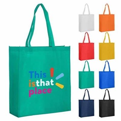 Sustainable Non Woven Shopping Bag Tote CMYK Printing 60gsm-140gsm