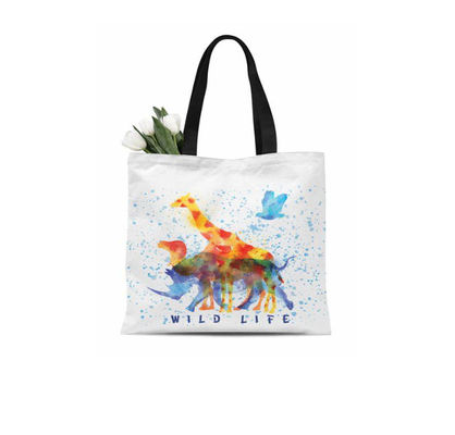 Sublimation Polyester Jumbo Canvas Tote Bags Reusable Canvas Bags Bulk