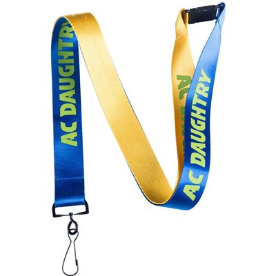 Personalized White Nylon Lanyard Strap Promotional Products Silkscreen Printing Logo