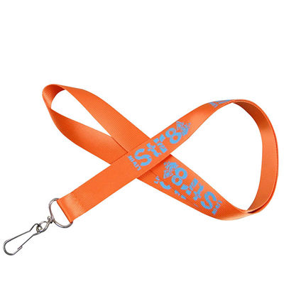 Personalized White Nylon Lanyard Strap Promotional Products Silkscreen Printing Logo