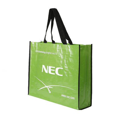 Laminated PP Nonwoven Tote Bags Eco Friendly 120g 14"X16"X10"