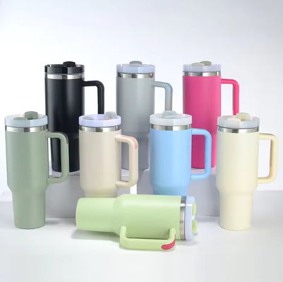 Stainless Steel Vacuum Sports Bottle Water Mug Insulated 40oz In Bulk