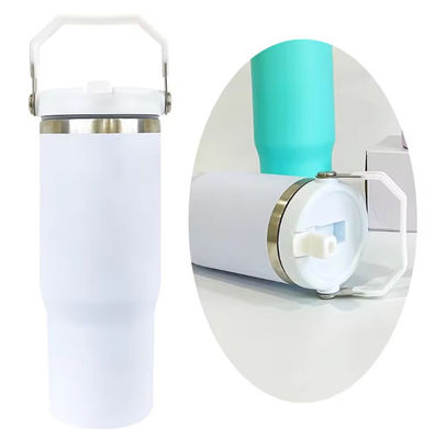 Portable Sports Stainless Steel Vacuum Bottle With Straw Student Tumbler Cup