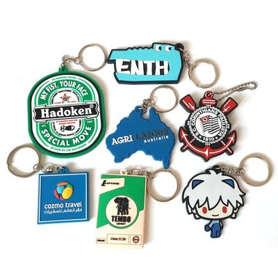 Customized Key Holder Ring Souvenir Animal Shape Embossing Printing