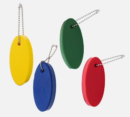 Blank Plain PU Boating Bulk Floating Keychains Foam Floater Ring Personalized