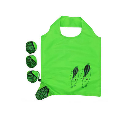 210D RPET Collapsible Reusable Grocery Bags Polyester Strawberry Foldable Non Woven Bag