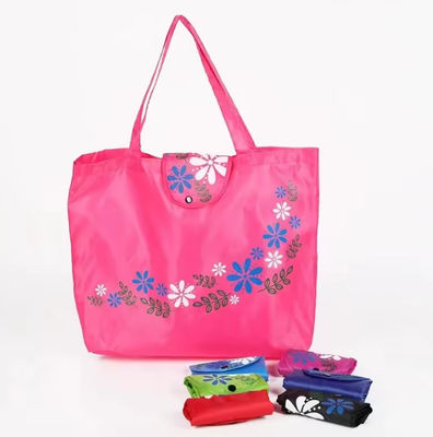Expandable Grocery Folding Reusable Bags 190T Polyester Heavy Duty