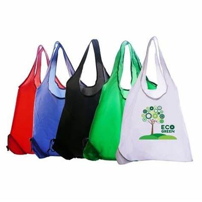 Expandable Grocery Folding Reusable Bags 190T Polyester Heavy Duty