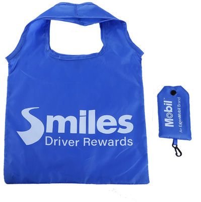 Promotional Foldable Shopping Bag Nylon Tote Collapsible Reusable Grocery Bags