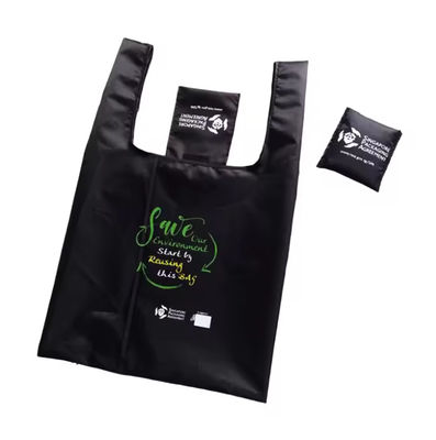 Custom Foldable Shopping Bag Tote Polyester Nylon Promotional
