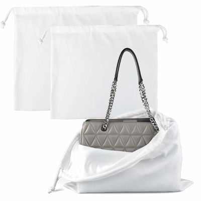 Toiletry Organic Cotton Drawstring Bags Pouch Machine Washable Custom