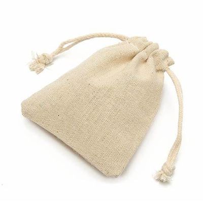 Gunny Burlap Fabric Drawstring Dust Bag Linen Pouch Personalised