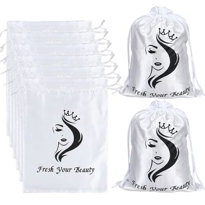Bulk Satin Drawstring Dust Bag Gift Pouch For Makeup Storage