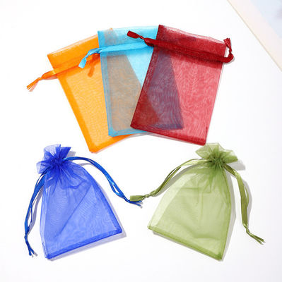 ODM Plain Organza Drawstring Toiletry Bag Pouch For Gift Packing