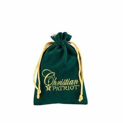 Hot Stamping Small Drawstring Dust Bag Bulk For Jewelry Necklace Bracelet Velvet Bags