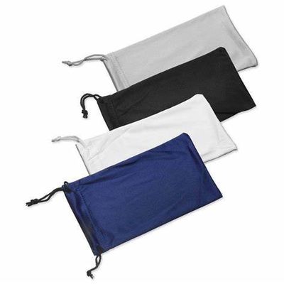 Customized Printed Drawstring Dust Bag Microfiber Soft Sunglasses Packaging Pouch