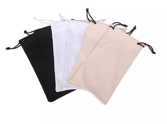 Customized Printed Drawstring Dust Bag Microfiber Soft Sunglasses Packaging Pouch