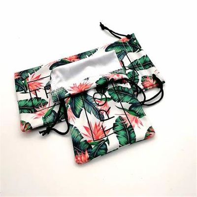 Custom Logo Microfiber Drawstring Dust Bag For Eyeglasses Storage And Protection