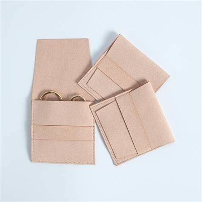 Folding Suede Velvet Jewelry Gift Bags Packaging Envelope Flap Microfiber Pouch