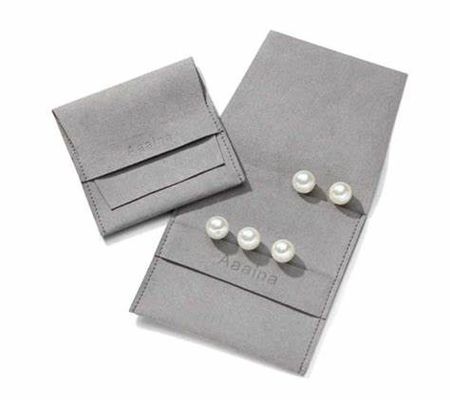 Folding Suede Velvet Jewelry Gift Bags Packaging Envelope Flap Microfiber Pouch