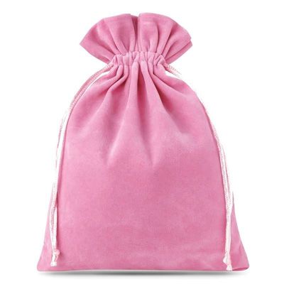 Soft Printed Velvet Flannel Mint Travel Jewelry Drawstring Bag Pouch Necklace Watch Rings