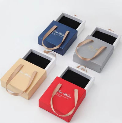 Personalized Logo Jewelry Drawer Cardboard Gift Box 7x9 8x8 10x10