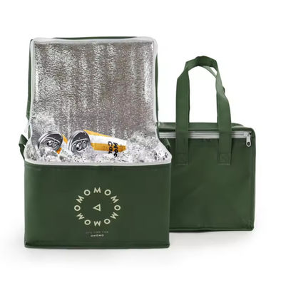 Thermal Insulated Carry On Picnic Cooler Bag Waterproof Zipper Closure
