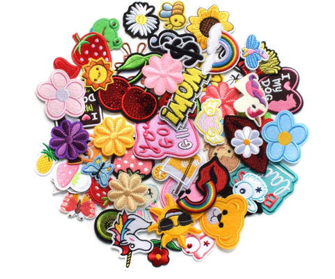 Embroidered Fabric Iron On Garment Patch Sew On Applique For Clothes Dress Jeans
