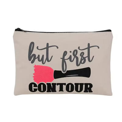 Detachable Handle Nylon Bulk Canvas Cosmetic Bags Toiletry Storage Personalized