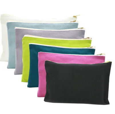 Custom Printing Canvas Makeup Bag Bulk Pouch For Makeup Skincare Essentials