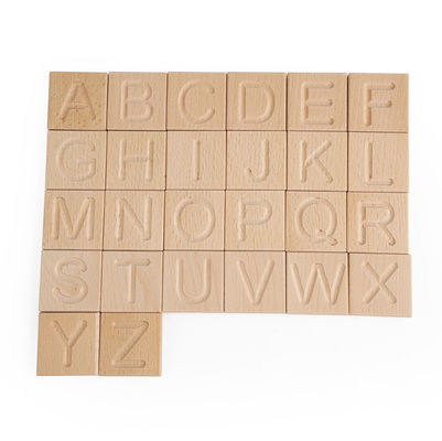 Wood Montessori Learning Toy Spelling Words Alphabet Puzzle Matching Words