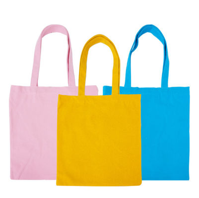 GiftExpress White Cotton Heavy Duty Canvas Shopping Bags Personalized