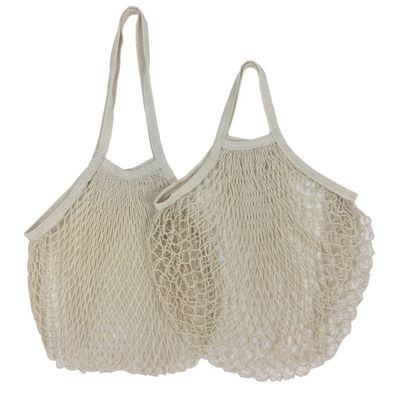 Washable Reusable Cotton Mesh Tote Bags For Produce