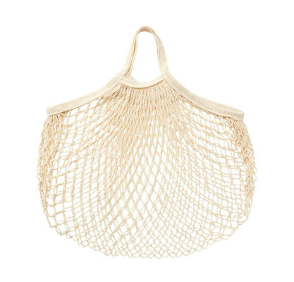 Washable Reusable Cotton Mesh Tote Bags For Produce