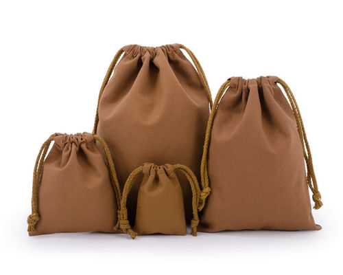 8oz Natural Unbleached Cotton Small Muslin Drawstring Bags 13x16cm