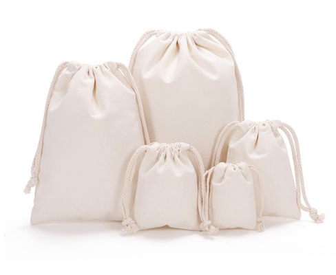 Dust Custom Muslin Drawstring Bags Bulk 7x10cm