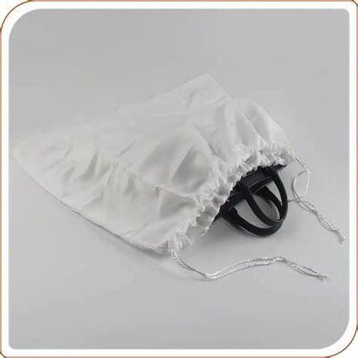 Custom Recycle Organic Cotton Pouch Canvas Drawstring Dust Bag With Logo Print for Clothes Shoes Package