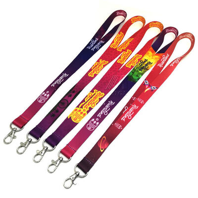 Custom Lanyard Heat Transfer Printed Lanyards with Logo for Advertising and Promotions