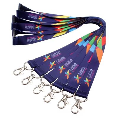 Custom Lanyard Heat Transfer Printed Lanyards with Logo for Advertising and Promotions