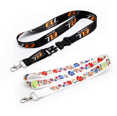 Custom Lanyard Heat Transfer Printed Lanyards with Logo for Advertising and Promotions