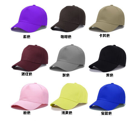 Blank Baseball Cap Adjustable Back Strap Cotton Plain Blank Hat Unisex Baseball Cap For Trucker Men Women