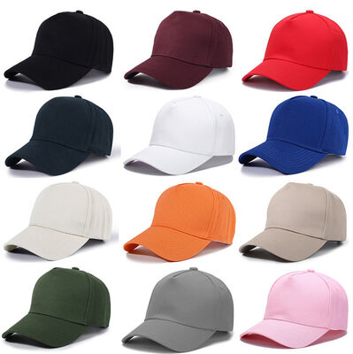 Blank Baseball Cap Adjustable Back Strap Cotton Plain Blank Hat Unisex Baseball Cap For Trucker Men Women
